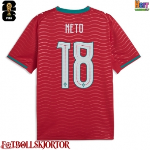 Portugal Pedro Neto #18 Hemmatröja VM 2026 Kortärmad